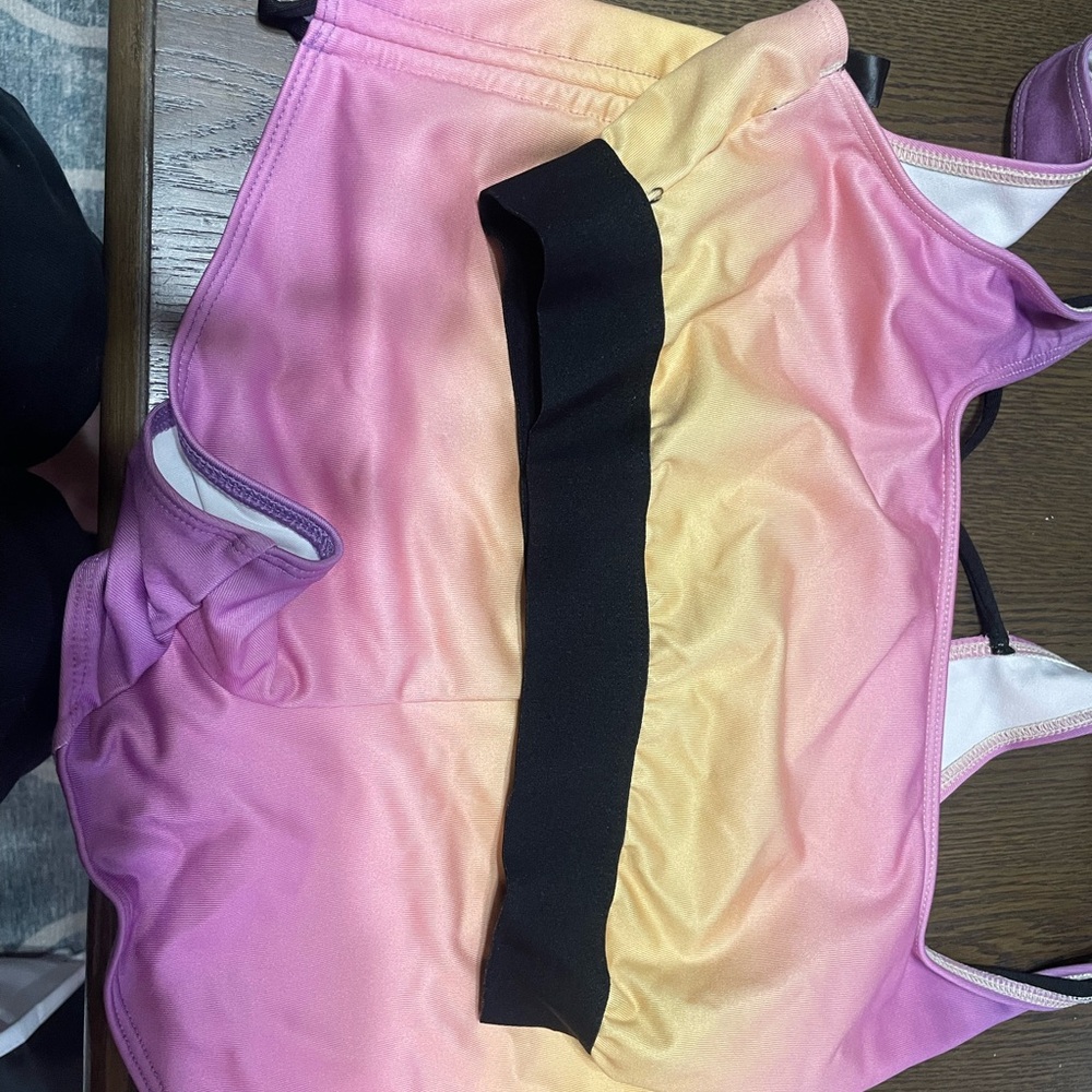 PINK Victoria's Secret Pink and Yellow Swimsuit